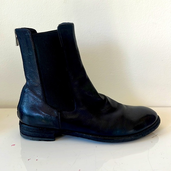 Officine Creative LEXIKON Chelsea Boots Navy Blue Leather Size 39 Women’s - Picture 4 of 11